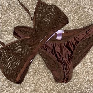 Savage fenty brown set never worn
